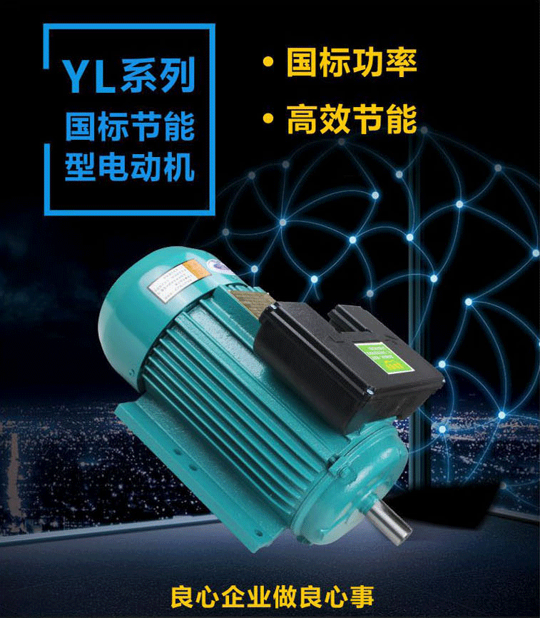 YL系列國標節(jié)能電機：國標功率、高效節(jié)能